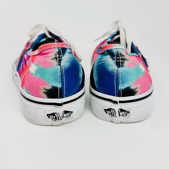 Vans Authentic Skate Shoes - (Tie Dye) Multi/True White