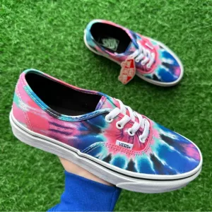 Vans Authentic Tie Dye Multi Color True White