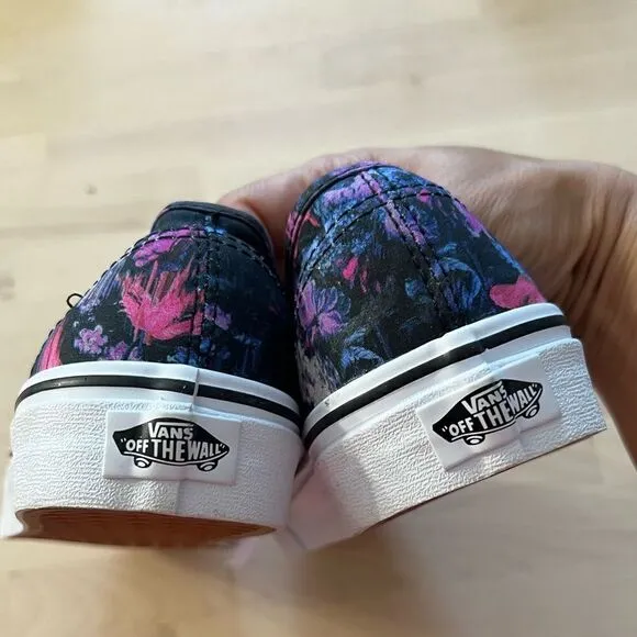 Vans Black Purple Multicolor Low Top Shoes Men 6.5 /Women 8