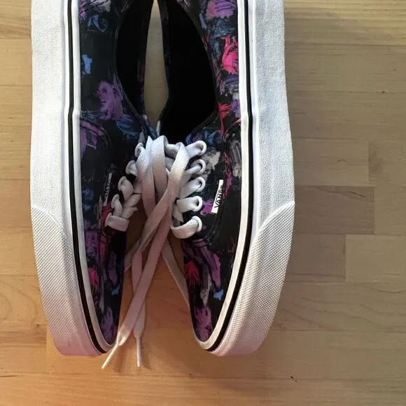 Vans Black Purple Multicolor Low Top Shoes Men 6.5 /Women 8