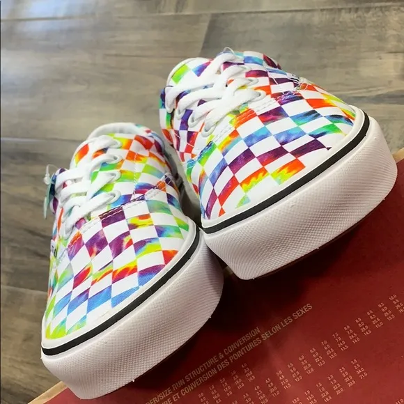 VANS COMFYCUSH ERA TIE-DYE CHECKERBOARD WHITE WMNS