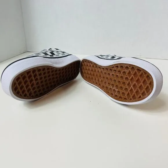 Vans Kids Glitter Checkerboard Old Skool Shoes Size 12.0K NEW