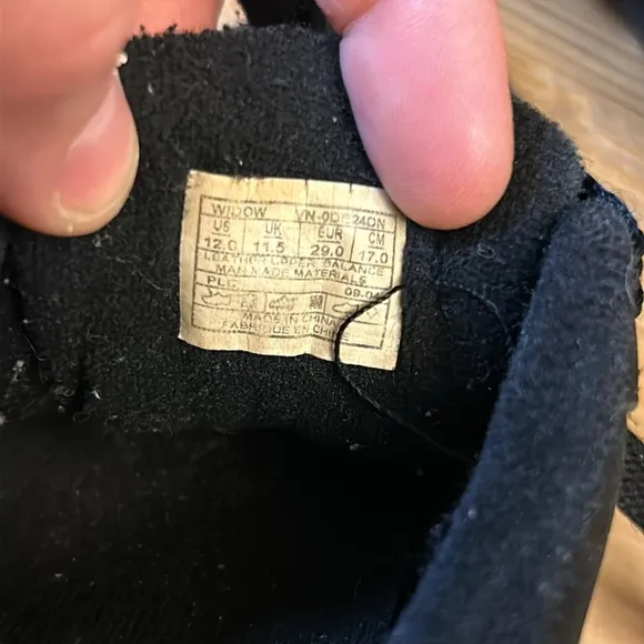 Vans Kids Shoes Black Size 12