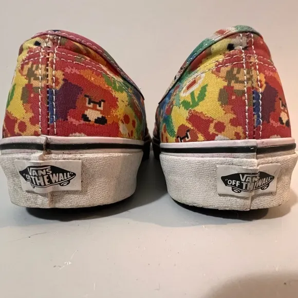 Vans Nintendo Super Mario Bros Game Over Tie Dye NES Size 10