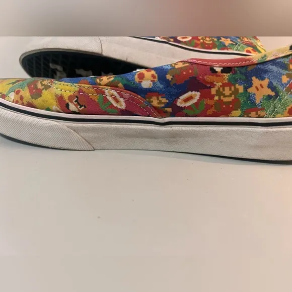 Vans Nintendo Super Mario Bros Game Over Tie Dye NES Size 10