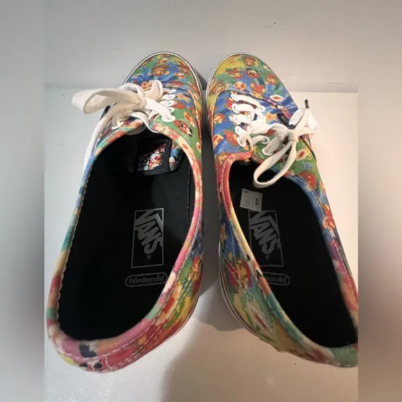 Vans Nintendo Super Mario Bros Game Over Tie Dye NES Size 10