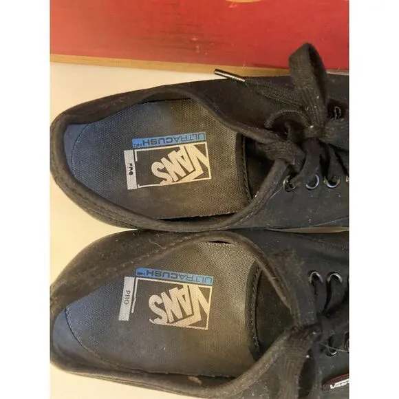 Vans Off The Wall Pro Ultra Cush Mens 9 Black Skater Shoes