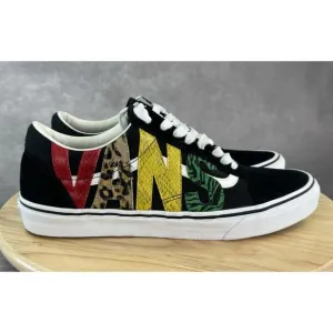 Vans Old Skool Black Rasta Skate Multi Animal Shoes Size Men 12