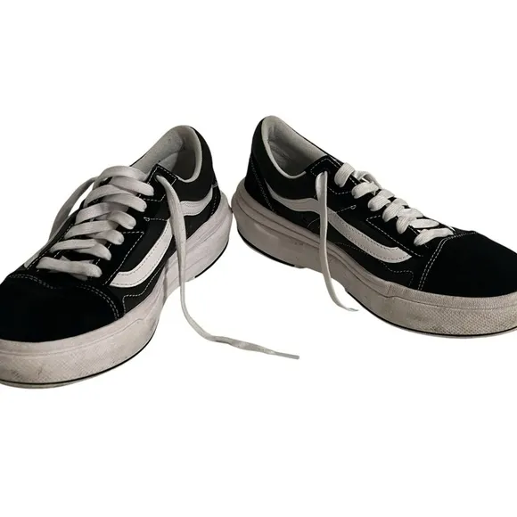 VANS Old Skool Overt CC POP COLOR BLACK sneaker shoes mens size 10.5 US