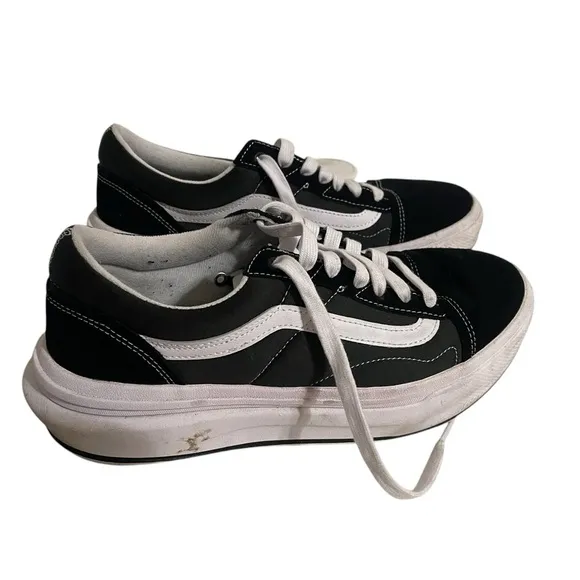 VANS Old Skool Overt CC POP COLOR BLACK sneaker shoes mens size 10.5 US