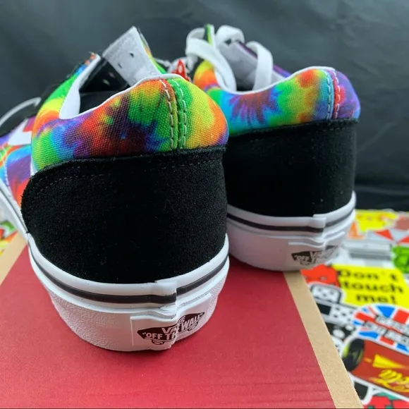 Vans Old Skool Rainbow Tie Dye Womens Various Sizes