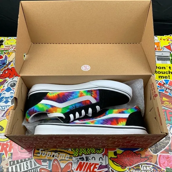 Vans Old Skool Rainbow Tie Dye Womens Various Sizes