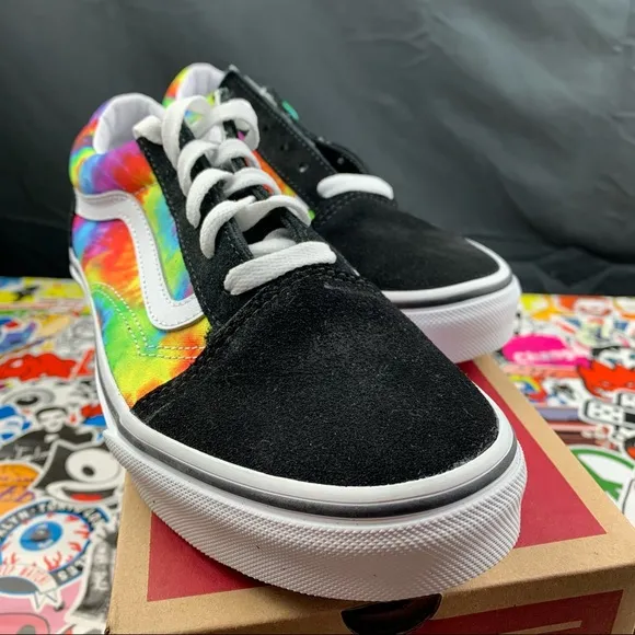 Vans Old Skool Rainbow Tie Dye Womens Various Sizes