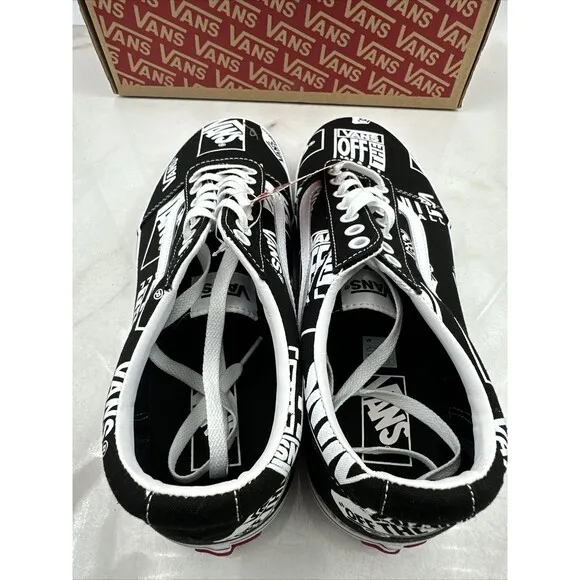 Vans Shoes US Men Sz 11 Logo Mix Old Skool Black White Skateboarding