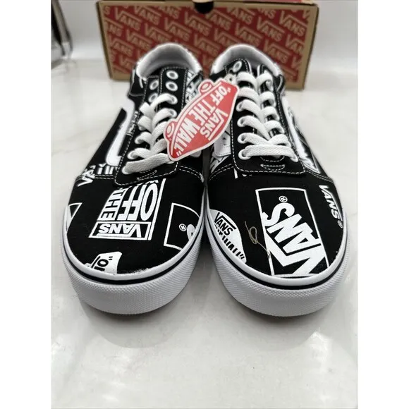 Vans Shoes US Men Sz 11 Logo Mix Old Skool Black White Skateboarding