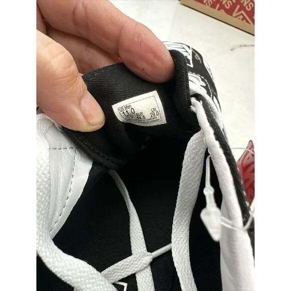 Vans Shoes US Men Sz 11 Logo Mix Old Skool Black White Skateboarding