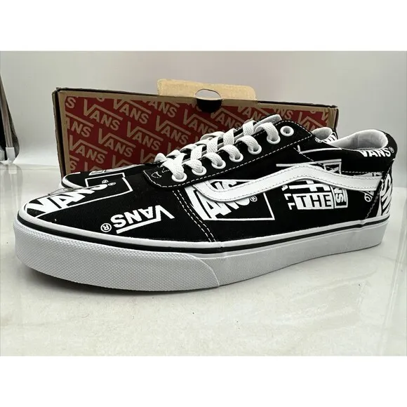 Vans Shoes US Men Sz 11 Logo Mix Old Skool Black White Skateboarding