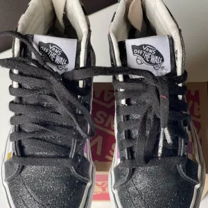 Vans Sk8-Hi glitter checkerboard shoes