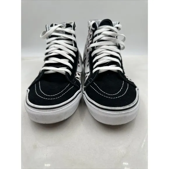 Vans Sk8-Hi Reissue Spotted Americana Black/White/Red/Blue Shoes Mens 11.5