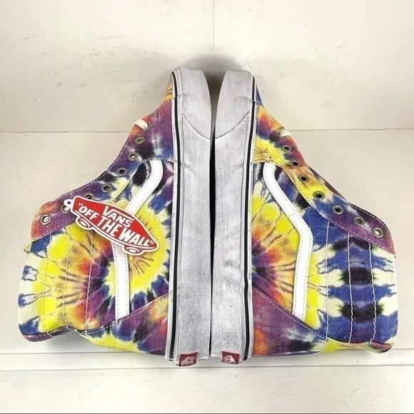 Vans Sk8-Hi Tapered (Washed) Tie-Dye Sneaker Size 13 Men