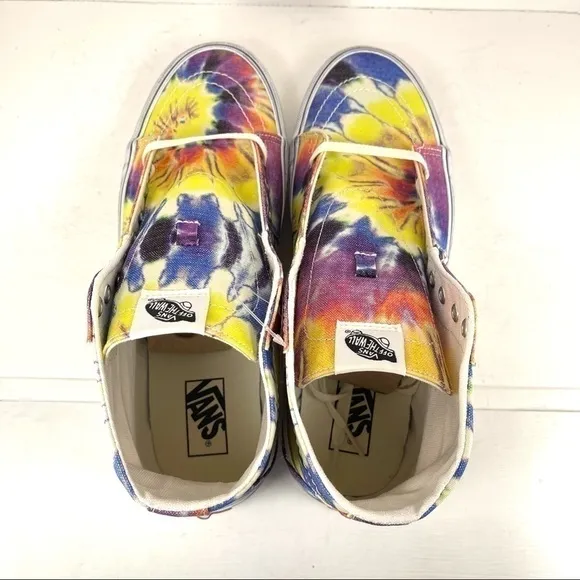 Vans Sk8-Hi Tapered (Washed) Tie-Dye Sneaker Size 13 Men