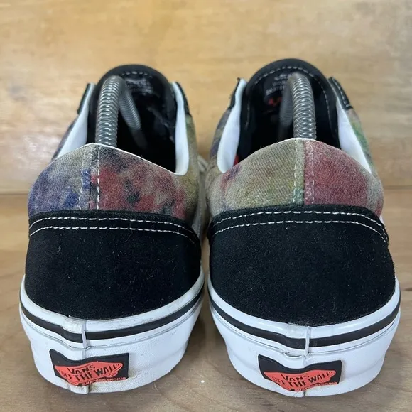 Vans Skate Old Skool Terry Tie Dye Mens Size 9 Shoes Sneakers Black Multicolor