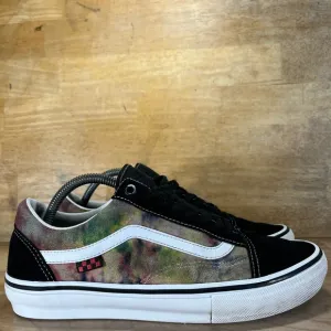 Vans Skate Old Skool Terry Tie Dye Mens Size 9 Shoes Sneakers Black Multicolor