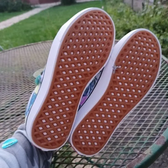 Vans Tie Dye Pastel Abstract Lace Women's Sneakers Size 7.5 Shoes