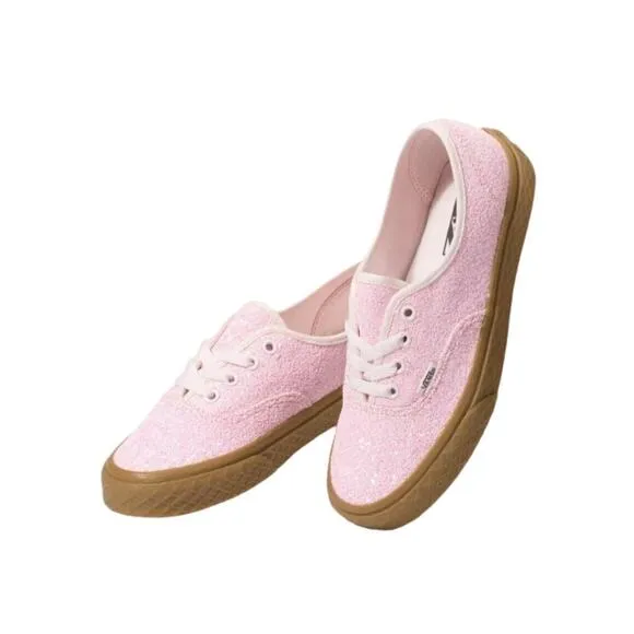 Vans Unisex Authentic Ice Cream Cone Glitter Pink Gum Shoes Size M 4.5 W 6 RARE