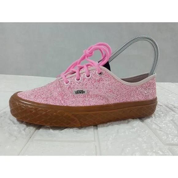 Vans Unisex Authentic Ice Cream Cone Glitter Pink Gum Shoes Size M 4.5 W 6 RARE