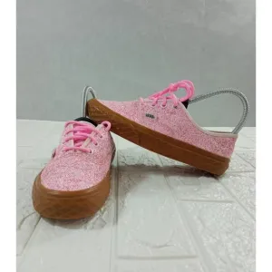 Vans Unisex Authentic Ice Cream Cone Glitter Pink Gum Shoes Size M 4.5 W 6 RARE