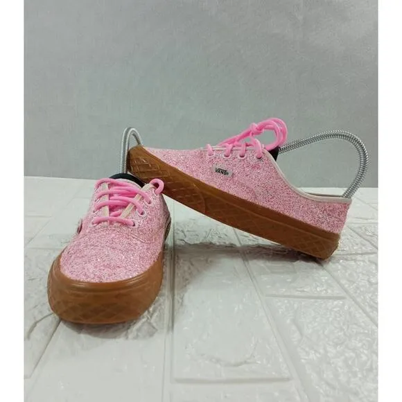Vans Unisex Authentic Ice Cream Cone Glitter Pink Gum Shoes Size M 4.5 W 6 RARE