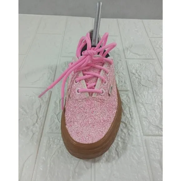Vans Unisex Authentic Ice Cream Cone Glitter Pink Gum Shoes Size M 4.5 W 6 RARE