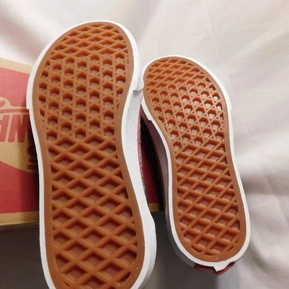 VANS WARD TEXTILE KIDS' SHOES Size Black/White Size 7