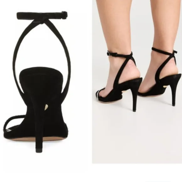 Veronica BeardMaya 95MM Leather Sandals black size 8.5 $450 NEW