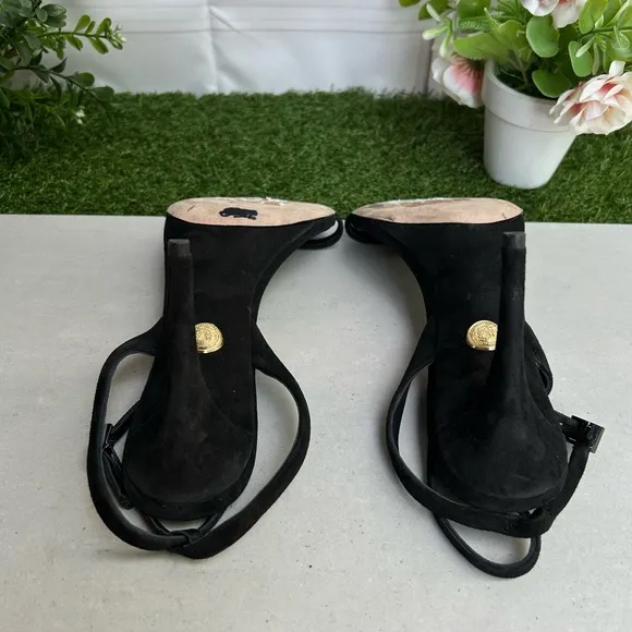 Veronica BeardMaya 95MM Leather Sandals black size 8.5 $450 NEW