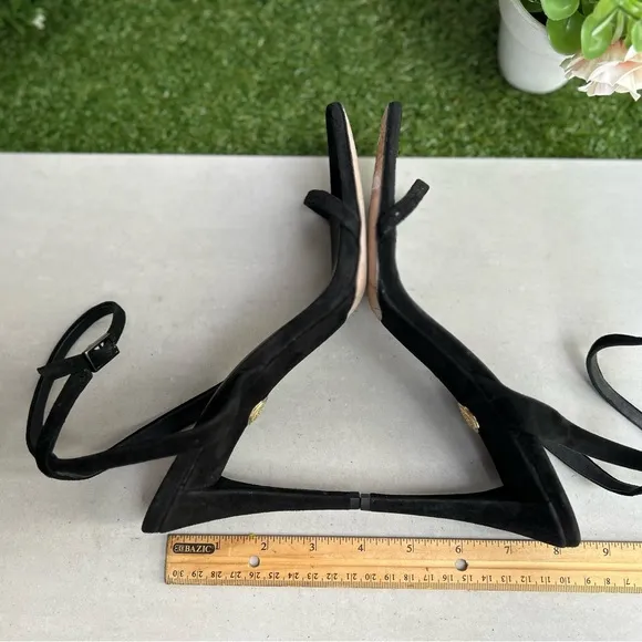 Veronica BeardMaya 95MM Leather Sandals black size 8.5 $450 NEW