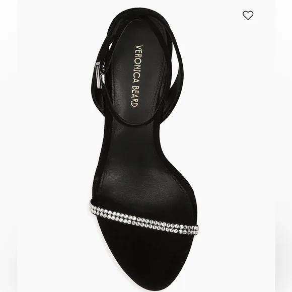 Veronica BeardMaya 95MM Leather Sandals black size 8.5 $450 NEW