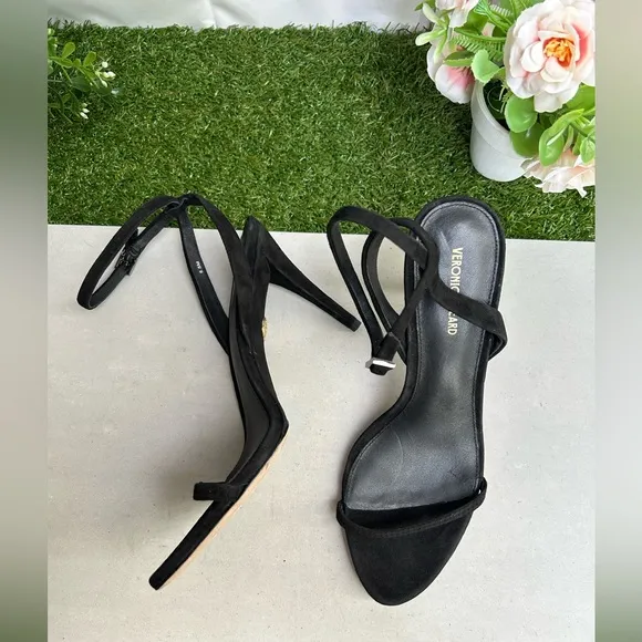 Veronica BeardMaya 95MM Leather Sandals black size 8.5 $450 NEW