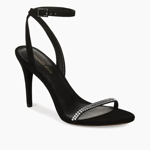 Veronica BeardMaya 95MM Leather Sandals black size 8.5 $450 NEW