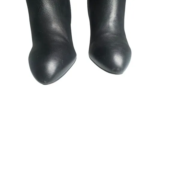 Via Spiga Womens Anya Tall Leather Boots Stiletto Sz 7.5 Dress Boots Vero Cuoio
