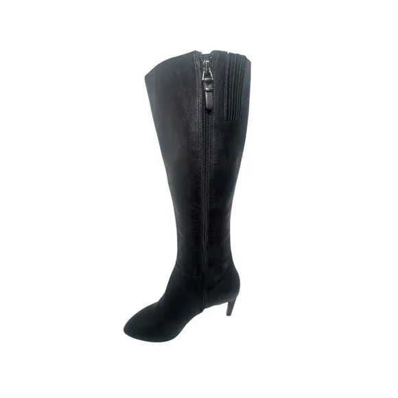 Via Spiga Womens Anya Tall Leather Boots Stiletto Sz 7.5 Dress Boots Vero Cuoio