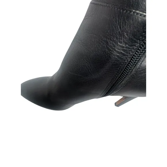 Via Spiga Womens Anya Tall Leather Boots Stiletto Sz 7.5 Dress Boots Vero Cuoio