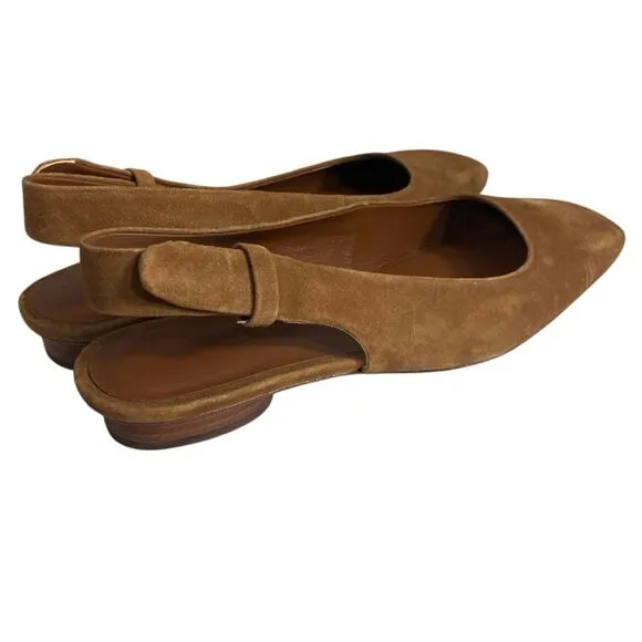 VINCE $330 vida slingback flats shoes 5.5