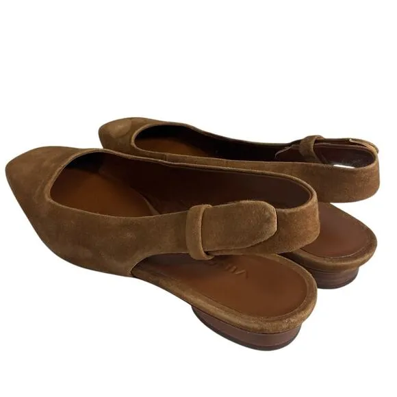 VINCE $330 vida slingback flats shoes 5.5