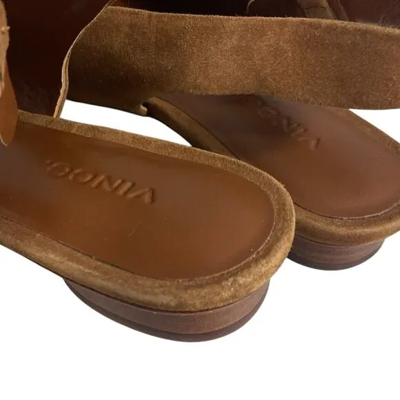 VINCE $330 vida slingback flats shoes 5.5
