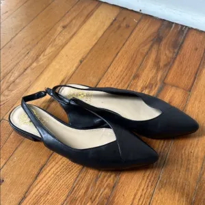 Vince Camuto Elegant Black Slingback Flats 7