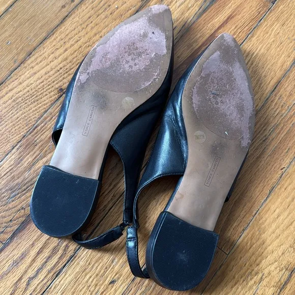 Vince Camuto Elegant Black Slingback Flats 7