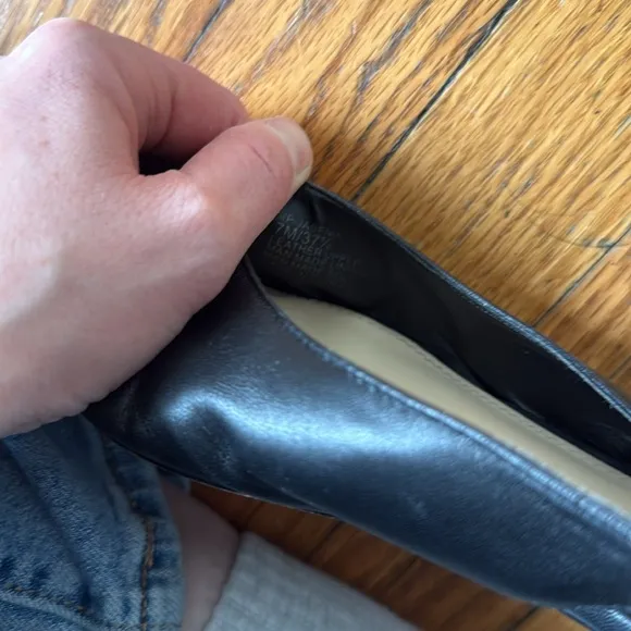 Vince Camuto Elegant Black Slingback Flats 7