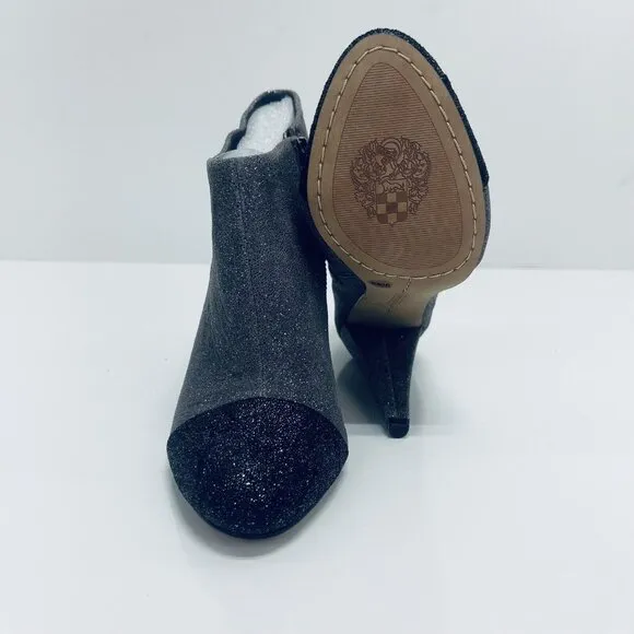 Vince Camuto Shoes Heels Sz 5 1/2 B Women’s Amoby Glitter Heels Gray Black  New